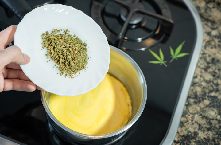 Cannabutter on Stovetop